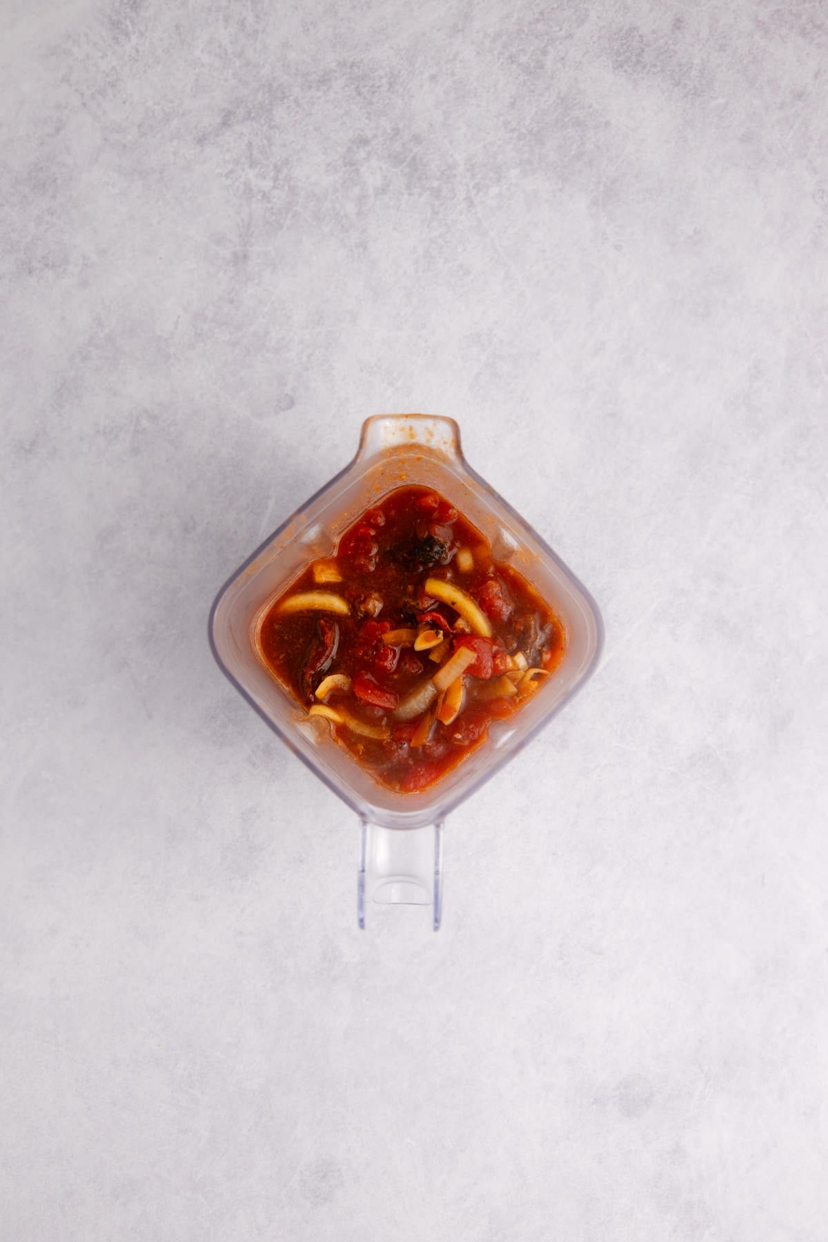 Sauce ingredients into a blender.