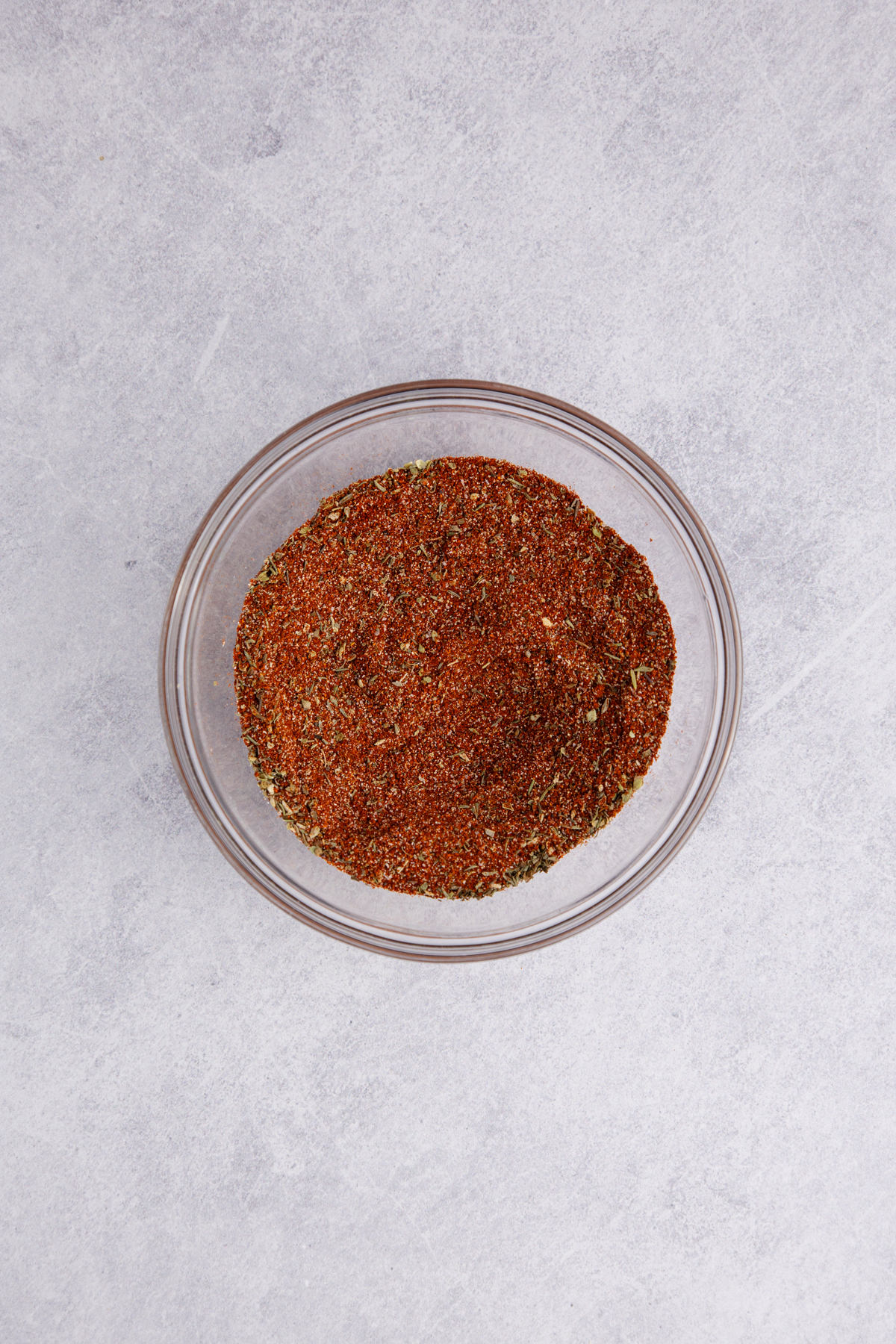 All the spices mixed together in a bowl.