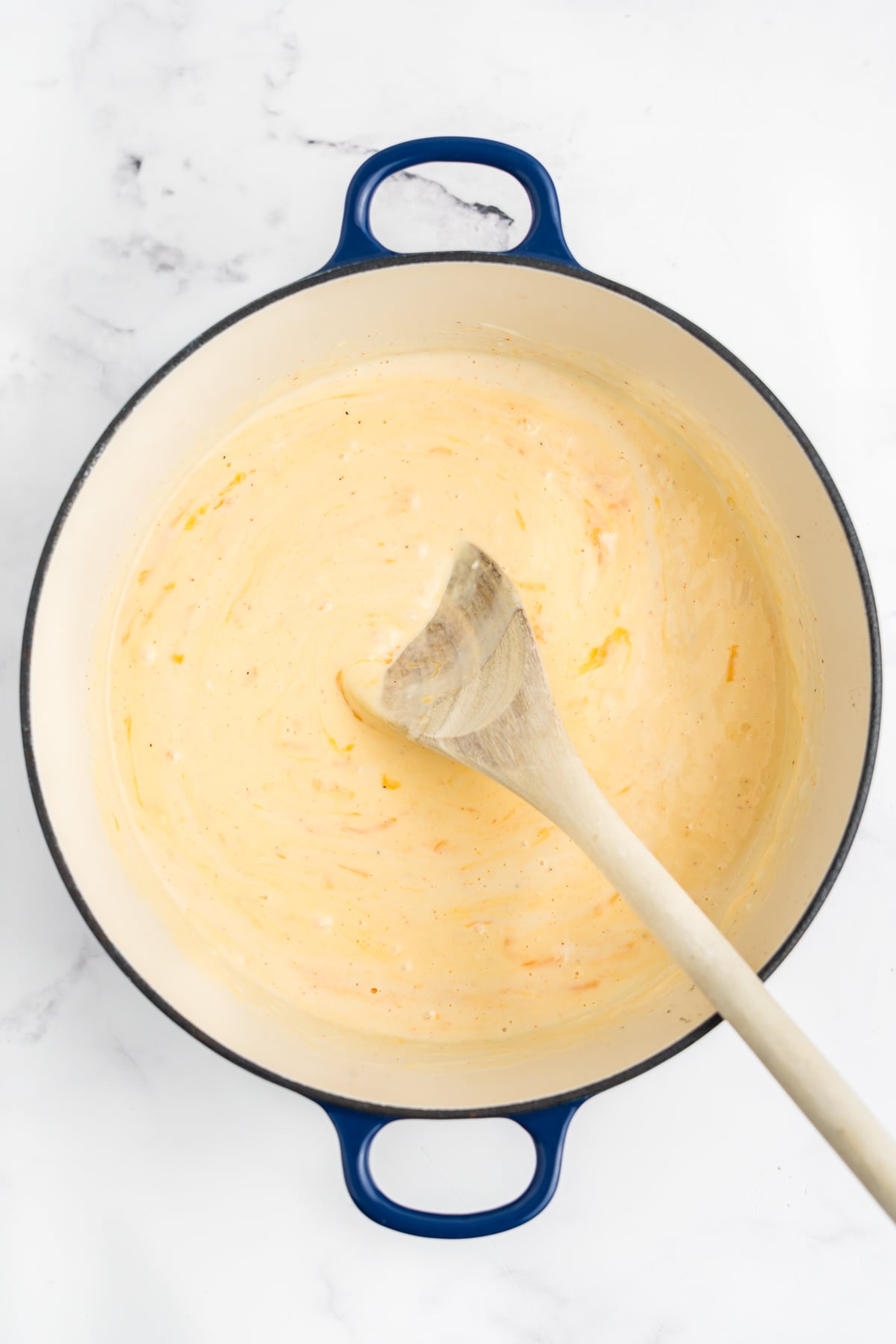 Cheese added and melted in the skillet.
