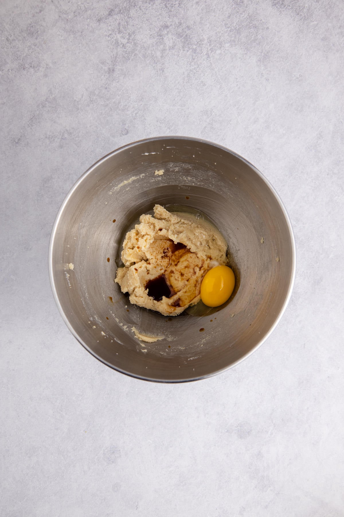 Wet ingredients in a bowl