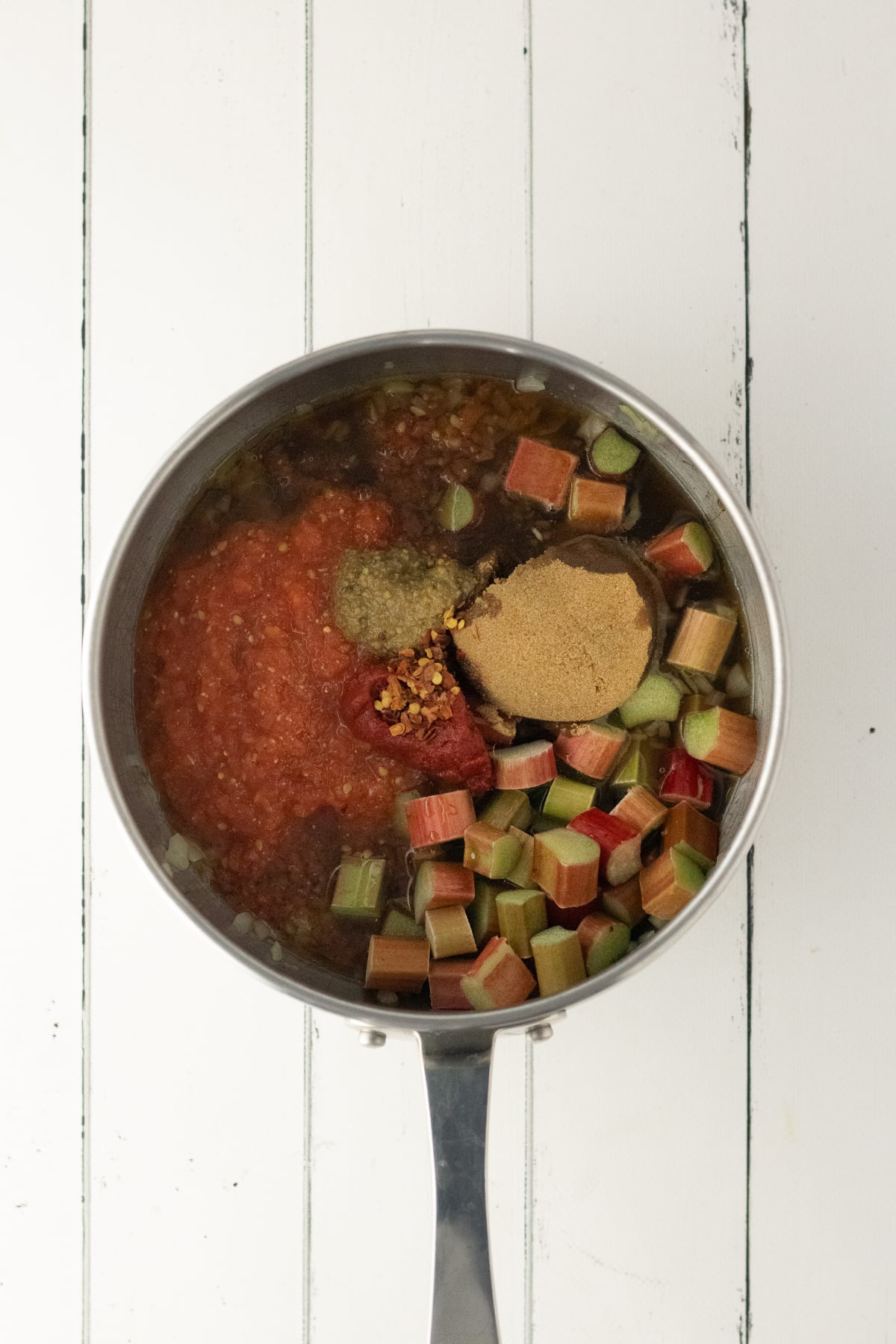 Rest of ingredients added to pot to simmer.