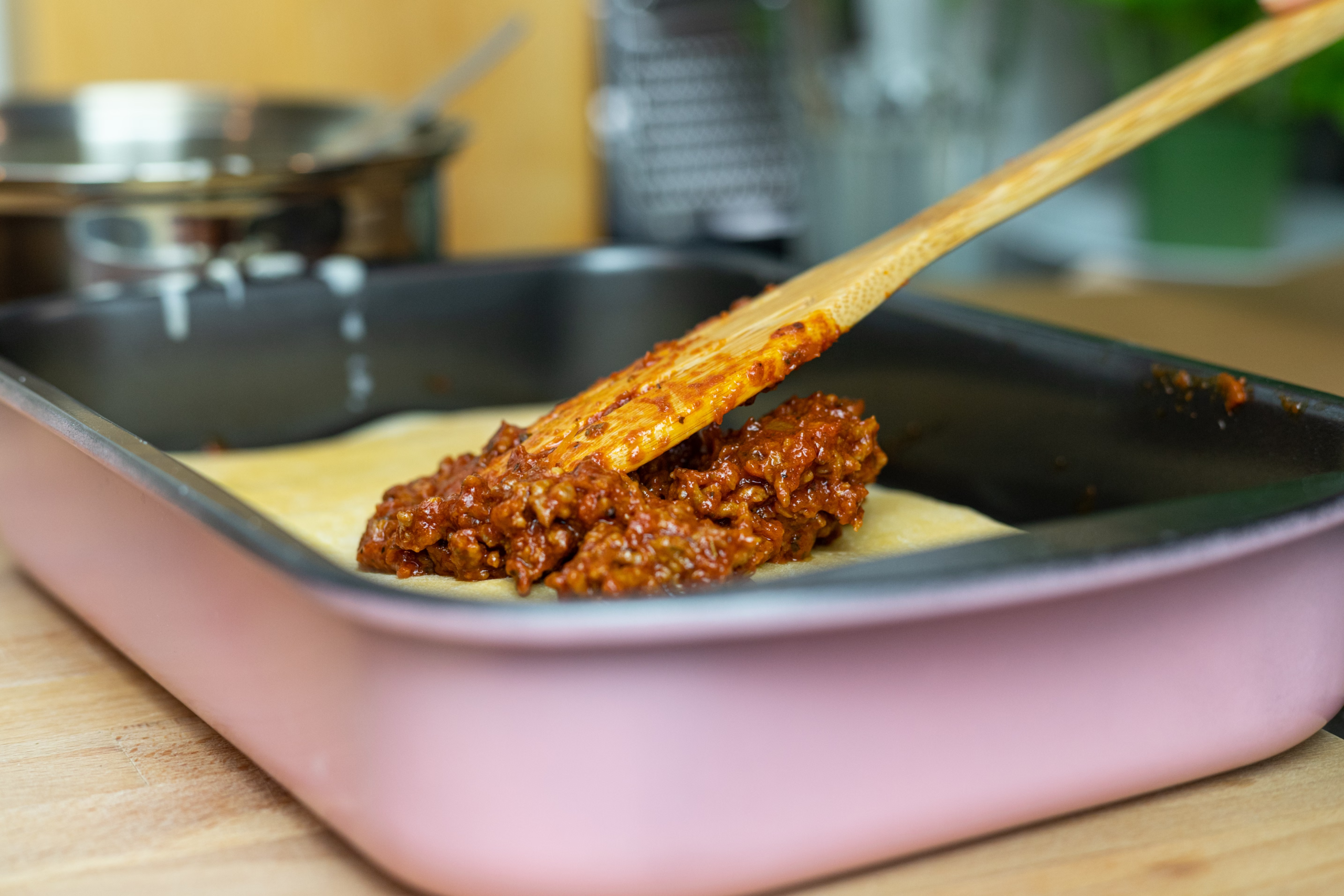Lasagna Meat Sauce Preparation