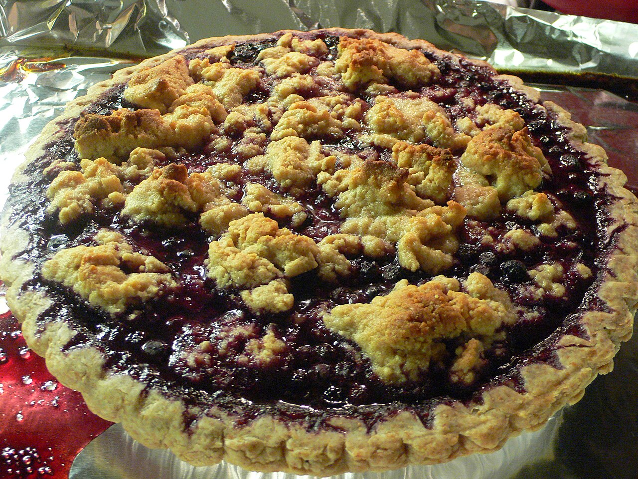 Blueberry Grunt, pie