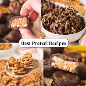 Four different photos of Best Pretzel Recipes.
