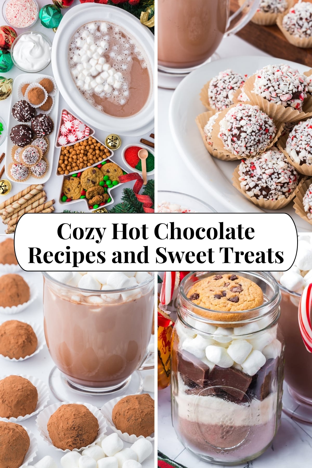 Four hot chocolate recipes.