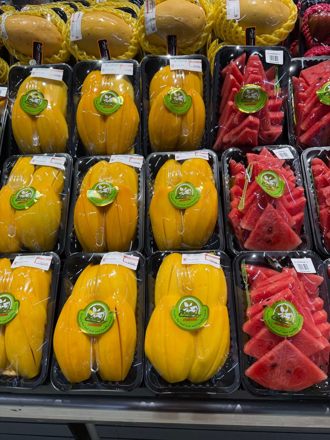 Pre cut fruits and vegetables