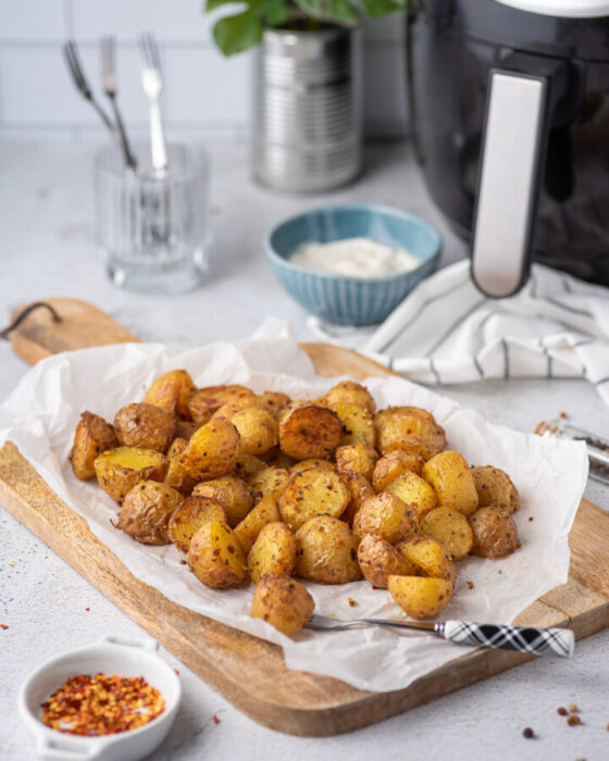 Air Fryer Crispy Roasted Little Mini Baby Potatoes Kitchen Divas