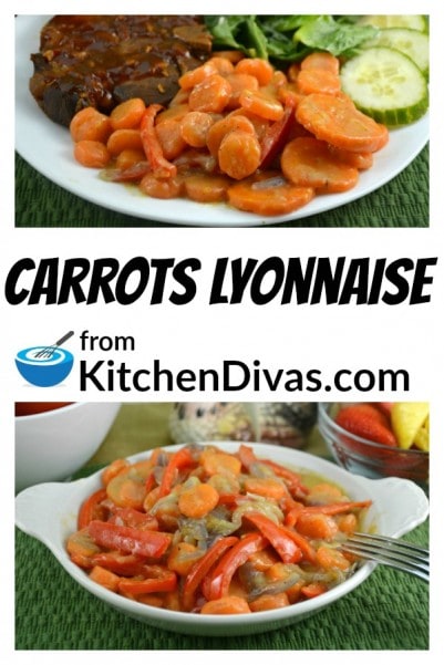 My mother used to make this for us when we were small. Every time I make it I think of her. Carrots Lyonnaise is delicious. If you like cooked carrots and onions you have to give this a try. You can use any kind of carrot, sliced as you desire. I use yellow onions most of the time either sliced or chopped. No matter which way you choose to prepare it you will love the results! https://kitchendivas.com/carrots-lyonnaise/
