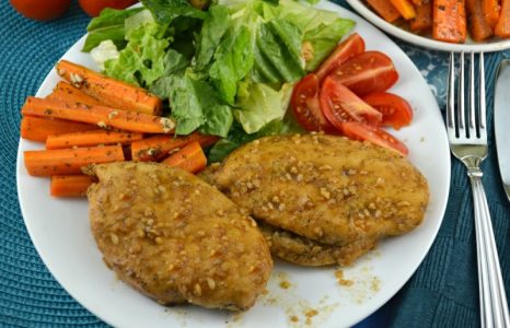 Maple Garlic Glazed Chicken Breasts