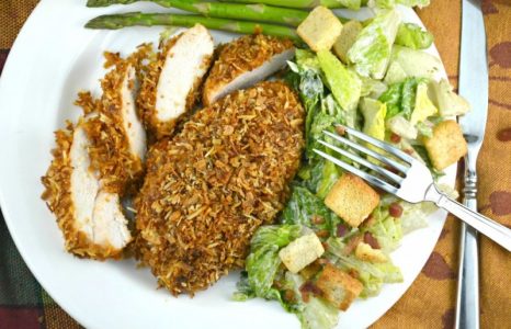 Crunchy Barbecue Onion Chicken