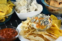 Simple Spinach Artichoke Dip