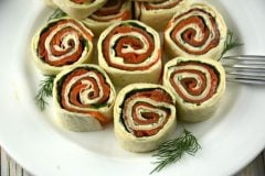 Easy Smoked Salmon Tortilla Roll-up