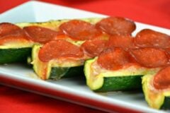 Easy Zucchini Pizza Boats