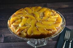 Caramel Peach Upside Down Cake