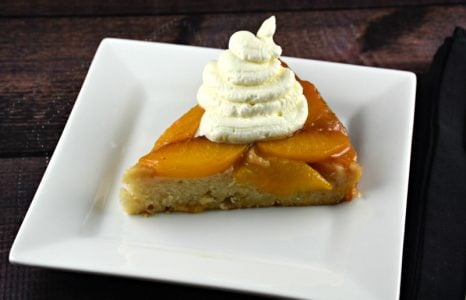 Caramel Peach Upside Down Cake