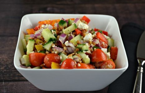 Greek Lentil Feta Salad