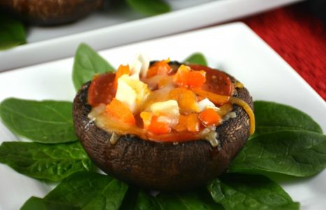 Pizza in a Portobello