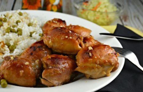 Balsamic Apricot Glazed Chicken Thighs