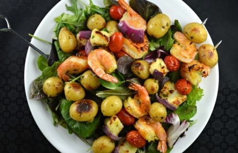 Shrimpy Potato Cheese Kebabs
