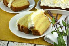 Easy Lemon Layered Pound Cake