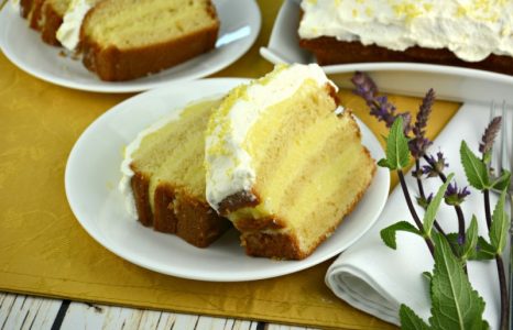Easy Lemon Layered Pound Cake