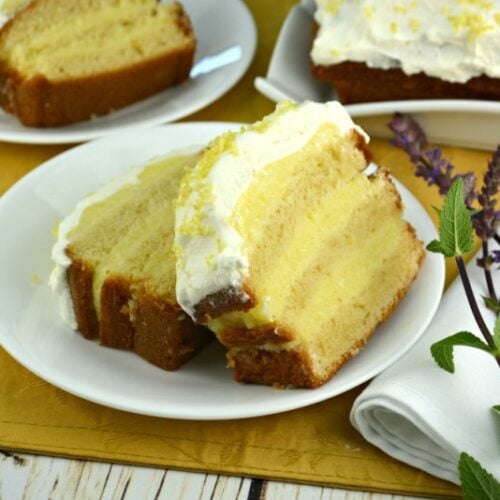 Easy Lemon Layered Pound Cake