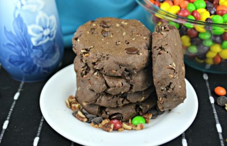 Double Chocolate Turtle Cookies