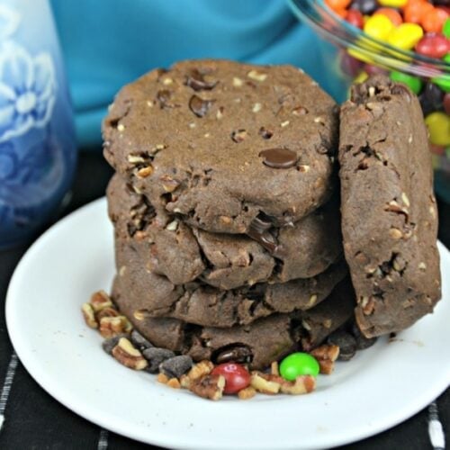 Double Chocolate Turtle Cookies
