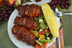 Bacon Wrapped Barbecue Chicken