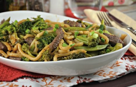 Japanese Inspired Noodles with Beef