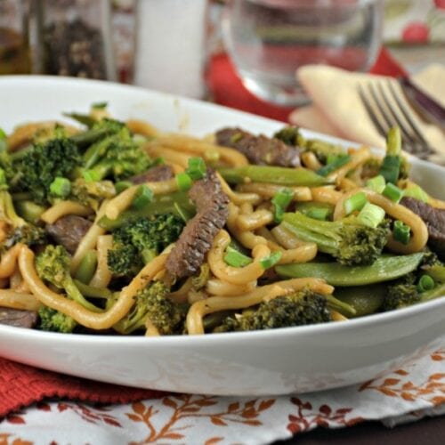 Japanese Inspired Noodles with Beef