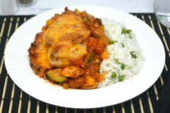Cheesy Baked Vegetable Chicken