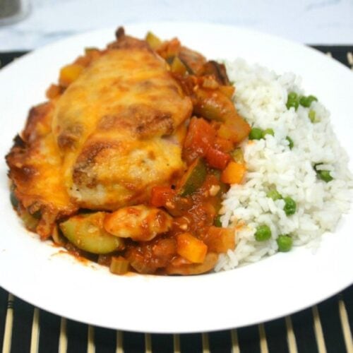 Cheesy Baked Vegetable Chicken