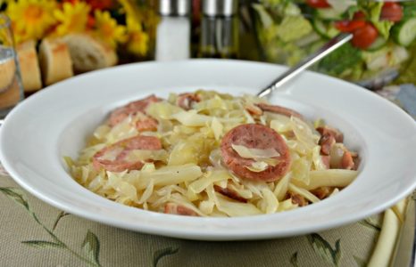 Old Fashioned Cabbage Kielbasa and Bacon