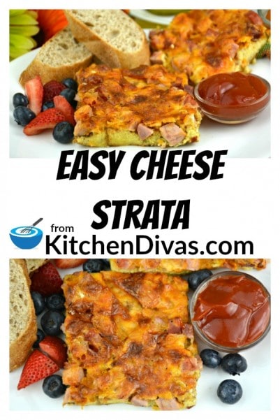 Ken absolutely loves this Easy Cheese Strata and is still shocked at how easy it is to prepare! He always loves this first thing in the morning. The house smells delicious and this simple breakfast or brunch or dinner is a hit every time. https://kitchendivas.com/easy-cheese-strata/