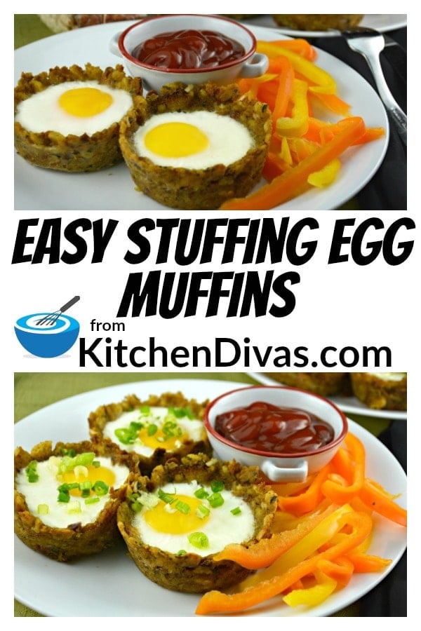 I believe that most people enjoy stuffing! Everyone but my son that is! I still can''t believe it myself! These Easy Stuffing Egg Muffins are such an easy way to prepare morning breakfast or brunch! Truth be told I have even made these for dinner! I love an over easy egg myself and I have to tell you that the stuffing tastes so good with a little yolk! No need for bread or anything else! Never any leftovers! Never any complaints! https://kitchendivas.com/stuffing-egg-muffin/