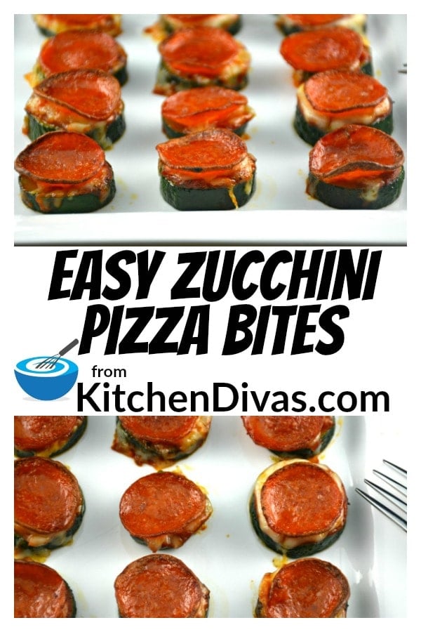 It seems I am always looking for new things to do with zucchini! In an attempt to find new zucchini recipes I stumbled on to one similar to this. Easy Zucchini Pizza Bites are an incredible snack! So easy to make. Everyone loves them. Who can resist anything, even zucchini, with pasta sauce, cheese and pepperoni? I haven't met anyone who can yet! https://kitchendivas.com/easy-zucchini-pizza-bites/