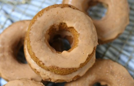 Glazed Pumpkin Donuts