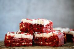 Red Velvet Cookie Bars