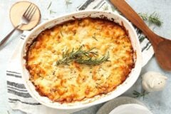 Rosemary White Cheddar Macaroni and Cheese