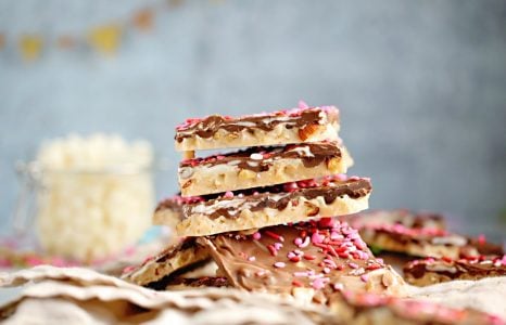 Layered Chocolate Nut Toffee