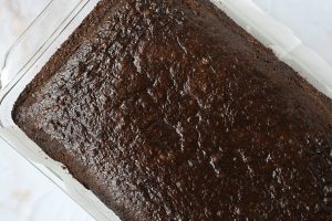 Chocolate Mint Poke Cake