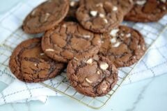 White Chocolate Chunk Fudge Cookies