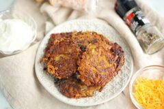 Cheesy Zucchini Potato Cakes