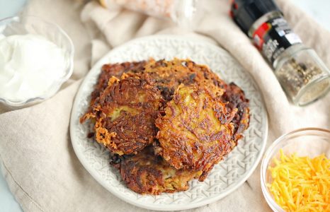 Cheesy Zucchini Potato Cakes