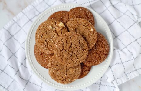 Chewy Chocolate Ginger Molasses Cookies