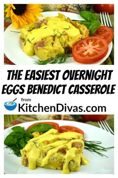 Yum This recipe is so easy and totally yummy! This is my son's favorite breakfast casserole and if you try it you will understand why! We love hollandaise sauce and if you do this is the perfect recipe for you! https://kitchendivas.com/the-easiest-overnight-eggs-benedict-casserole/