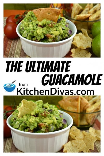 If you love guacamole as much as we do than our recipe for The Ultimate Guacamole is one you will have to try! It is a big hit around here. We serve it regularly as a snack or an appetizer as it is perfect for any occasion. You have to give this guacamole recipe a try! https://kitchendivas.com/the-ultimate-guacamole/